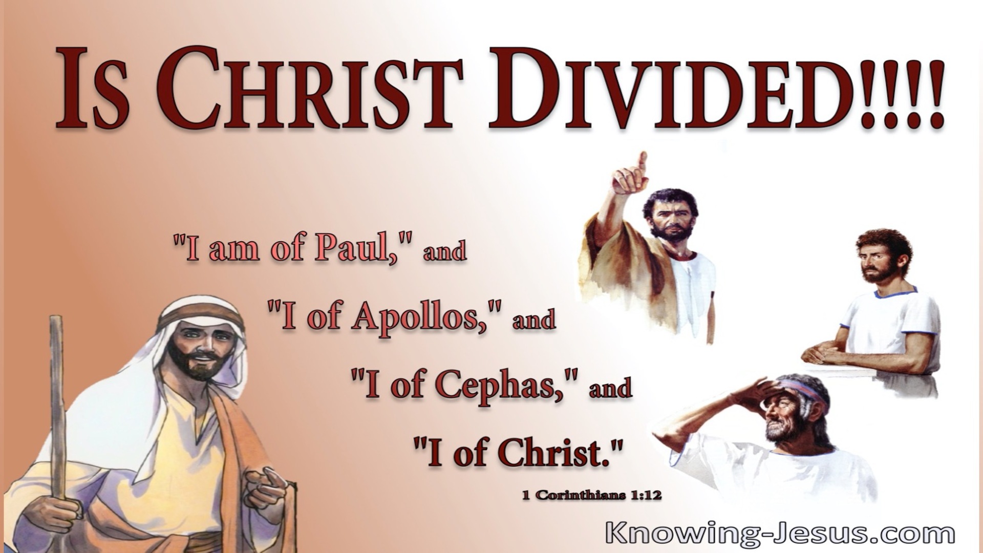 1 Corinthians 1:12 Each Is Saying I Am Of Paul (brown)